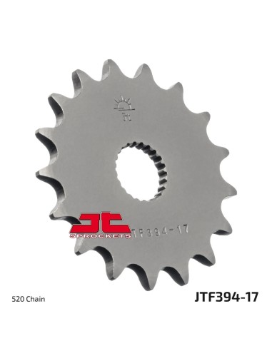 pinon de moto jt sprockets acero 17 dientes p 520 jtf394 17