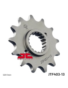 pinon de moto jt sprockets acero 13 dientes p 520 jtf403 13