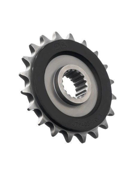 pinon de moto jt sprockets con goma 20 dientes p 525 jtf405 20rb