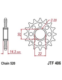 pinon bmw g 100 gs r jt sprockets jtf406 16rb 2