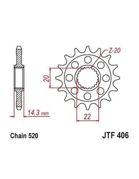 pinon bmw g 100 gs r jt sprockets jtf406 16rb