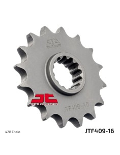 pinon de moto jt sprockets acero 16 dientes p 428 jtf409 16