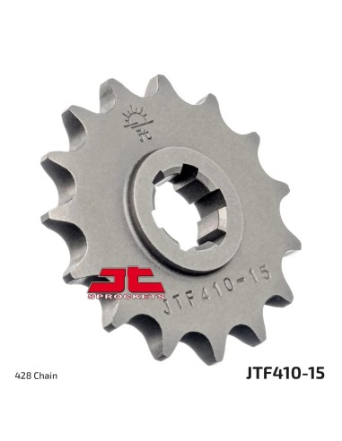 pinon de moto jt sprockets acero 15 dientes p 428 jtf410 15