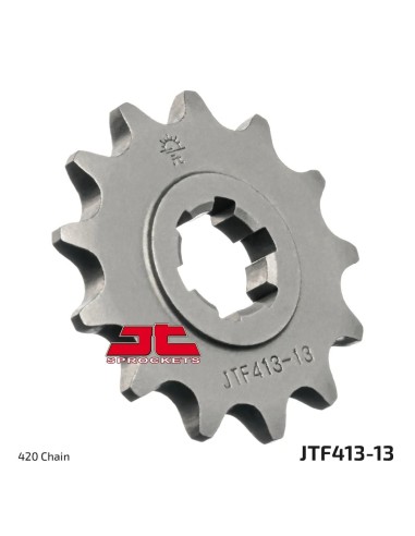 pinon de moto jt sprockets acero 13 dientes p 420 jtf413 13