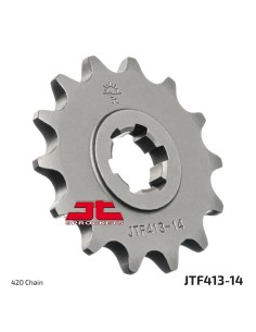 pinon de moto jt sprockets acero 14 dientes p 420 jtf413 14