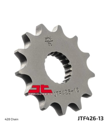 pinon de moto jt sprockets acero 13 dientes p 428 jtf426 13