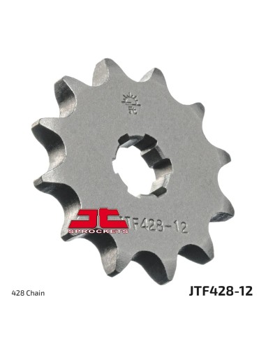 pinon de moto jt sprockets acero 12 dientes p 428 jtf428 12