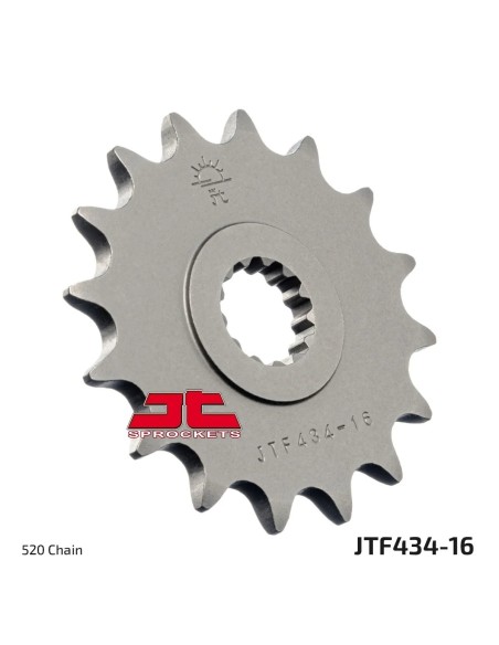 pinon de moto jt sprockets acero 16 dientes p 520 jtf434 16