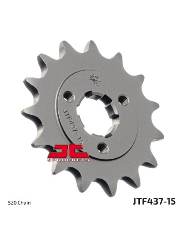 pinon de moto jt sprockets acero 15 dientes p 520 jtf437 15