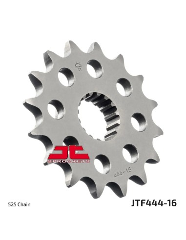 pinon de moto jt sprockets acero 16 dientes p 525 jtf444 16