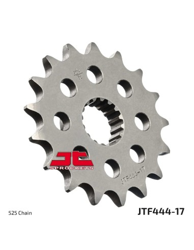 pinon de moto jt sprockets acero 17 dientes p 525 jtf444 17