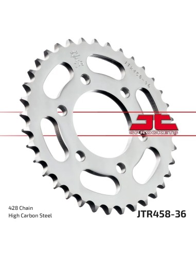 corona moto jt sprockets de acero de 36 dientes jtr458 36