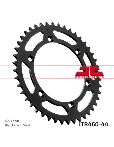 corona moto jt sprockets de acero de 44 dientes jtr460 44