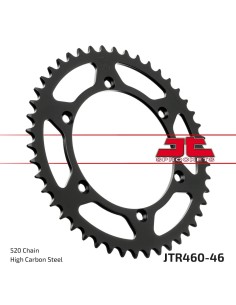 corona moto jt sprockets de acero de 46 dientes jtr460 46