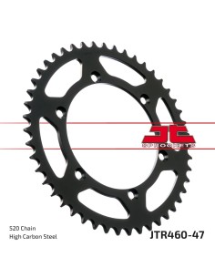 corona moto jt sprockets de acero de 47 dientes jtr460 47
