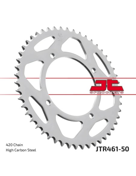 corona moto jt sprockets de acero de 50 dientes jtr461 50