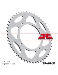 corona moto jt sprockets de acero de 51 dientes jtr461 51