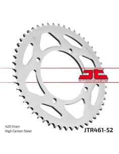 corona moto jt sprockets de acero de 52 dientes jtr461 52