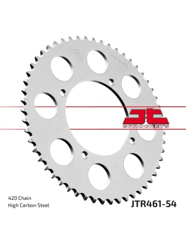 corona moto jt sprockets de acero de 54 dientes jtr461 54