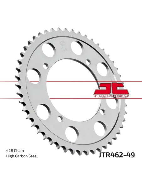 corona moto jt sprockets de acero de 49 dientes jtr462 49