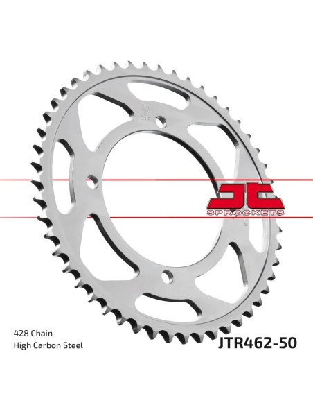 corona moto jt sprockets de acero de 50 dientes jtr462 50