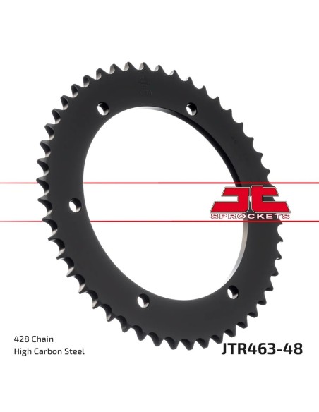corona moto jt sprockets de acero de 48 dientes jtr463 48