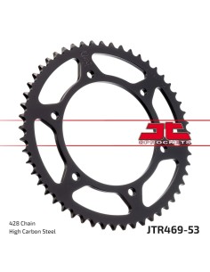 corona moto jt sprockets de acero de 53 dientes jtr469 53