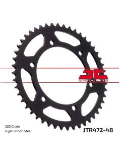corona moto jt sprockets de acero de 48 dientes jtr472 48