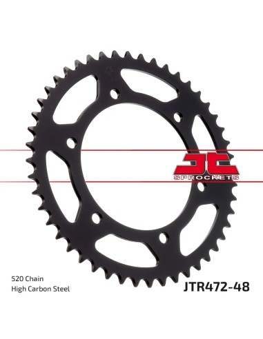 corona moto jt sprockets de acero de 48 dientes jtr472 48