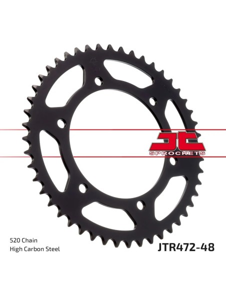 corona moto jt sprockets de acero de 48 dientes jtr472 48