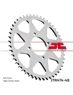 corona moto jt sprockets de acero de 48 dientes jtr474 48