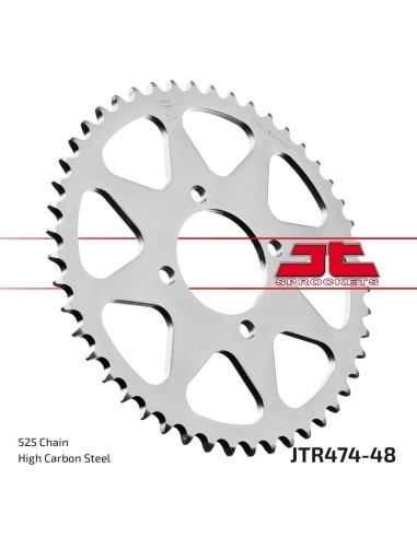 corona moto jt sprockets de acero de 48 dientes jtr474 48