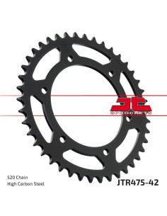 corona moto jt sprockets de acero de 42 dientes jtr475 42