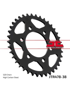 corona moto jt sprockets de acero de 38 dientes jtr478 38