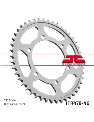 corona moto jt sprockets de acero de 46 dientes jtr479 46