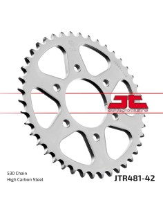 corona moto jt sprockets de acero de 42 dientes jtr481 42