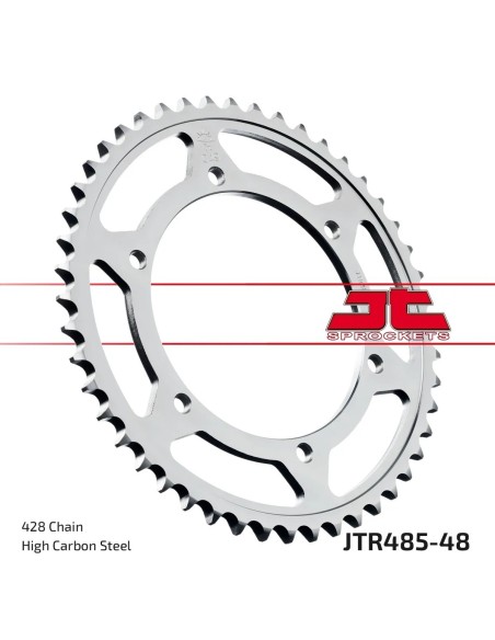 corona moto jt sprockets de acero de 48 dientes jtr485 48