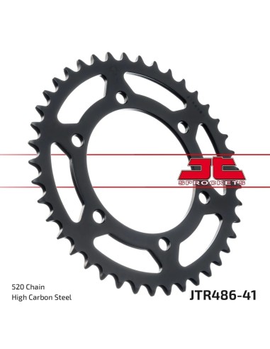 corona moto jt sprockets de acero de 41 dientes jtr486 41