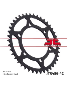 corona moto jt sprockets de acero de 42 dientes jtr486 42
