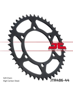 corona moto jt sprockets de acero de 44 dientes jtr486 44