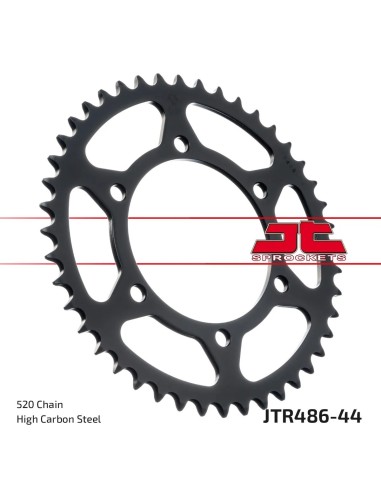 corona moto jt sprockets de acero de 44 dientes jtr486 44