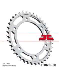 corona moto jt sprockets de acero de 38 dientes jtr499 38