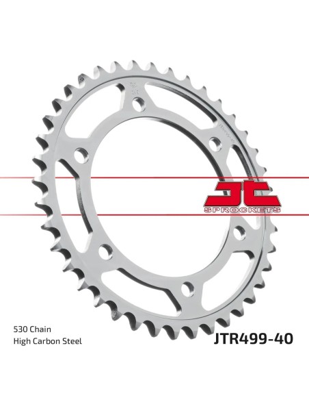 corona moto jt sprockets de acero de 40 dientes jtr499 40