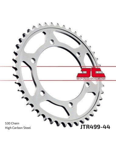 corona moto jt sprockets de acero de 44 dientes jtr499 44