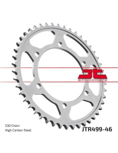 corona moto jt sprockets de acero de 46 dientes jtr499 46