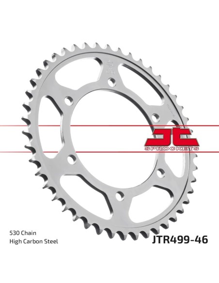 corona moto jt sprockets de acero de 46 dientes jtr499 46