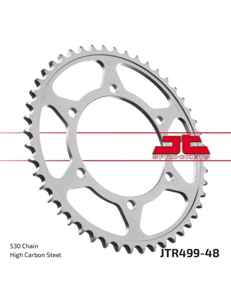 corona moto jt sprockets de acero de 48 dientes jtr499 48