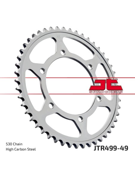 corona moto jt sprockets de acero de 49 dientes jtr499 49