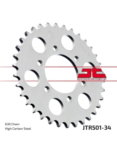 corona moto jt sprockets de acero de 34 dientes jtr501 34