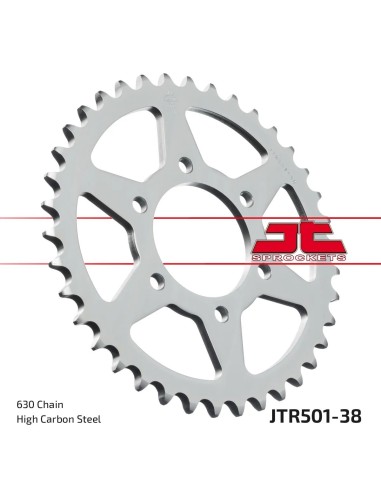 corona moto jt sprockets de acero de 38 dientes jtr501 38